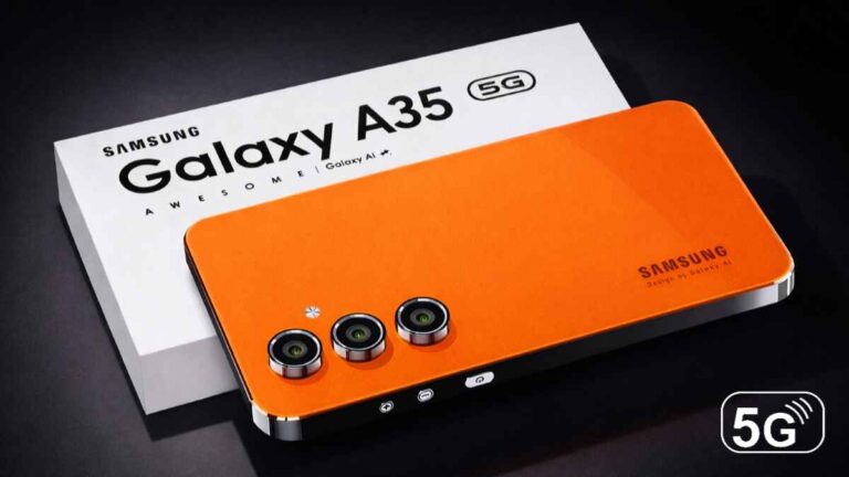 Samsung A35 smartphone with 120Hz Super AMOLED display aur 5000mAh battery